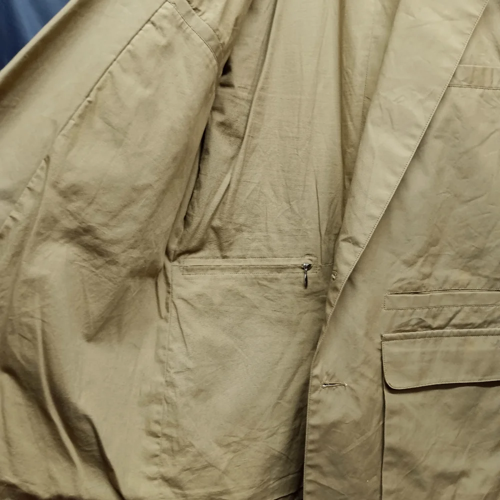 Vintage Safari Banana Republic  British Khaki 80s Cotton Blazer